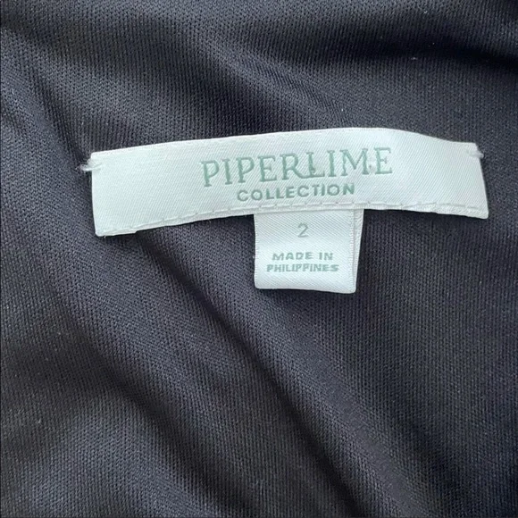 EUC Piperlime Houndstooth Faux Leather Black Dress Size 2 - Picture 9 of 11